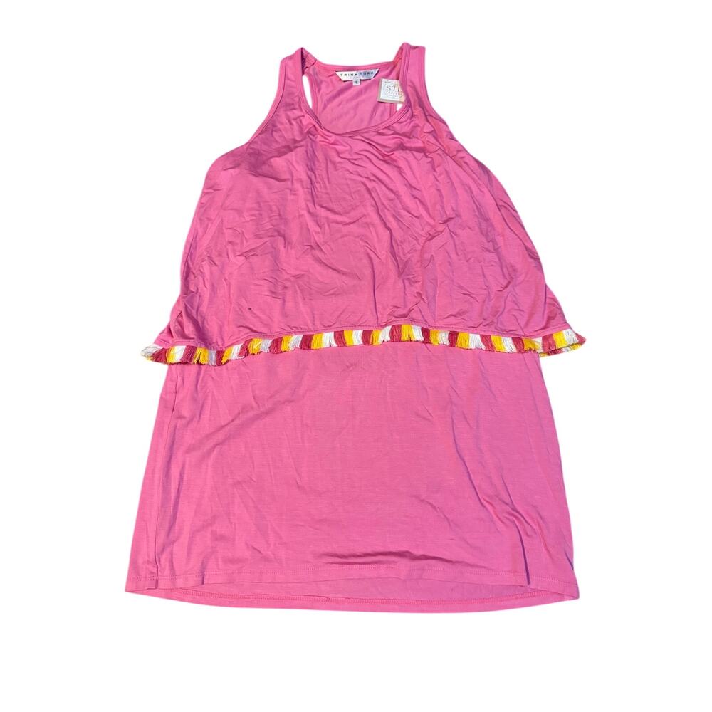 Trina Turk Richmond Tassel Popover dress large